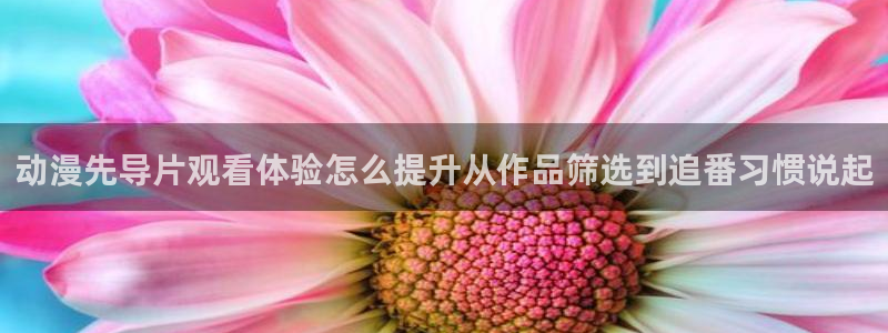 汗汗漫画精选推荐：动漫先导片观看体验怎么提升从作品筛选到追番习惯说起配图